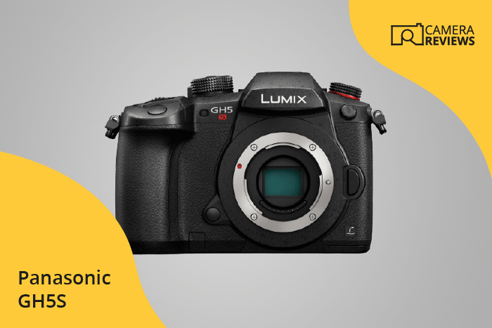 Panasonic Lumix GH5S photographed on a colored background