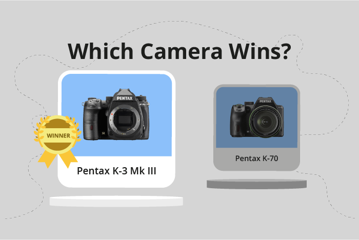 Pentax K-3 Mark III vs K-70 Comparison image.