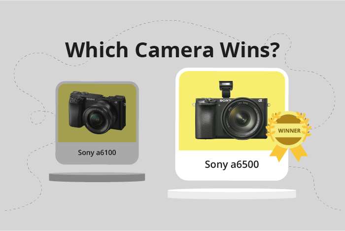 Sony a6100 vs a6500 Comparison image.