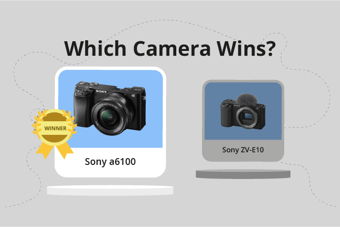 Sony a6100 vs ZV-E10 Comparison image.