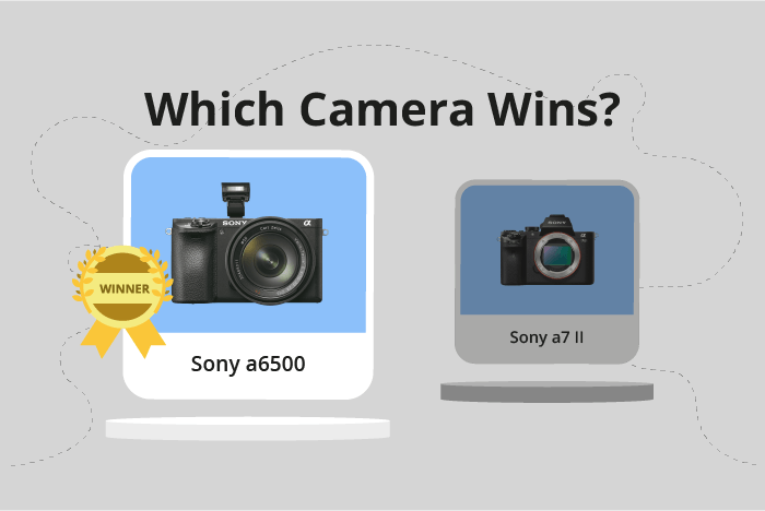 Sony a6500 vs a7 II Comparison image.