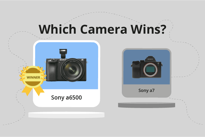 Sony a6500 vs a7 Comparison image.