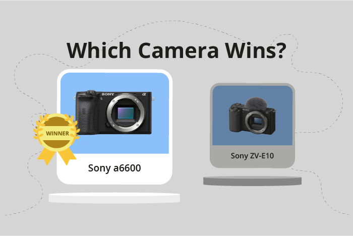 Sony a6600 vs ZV-E10 Comparison image.