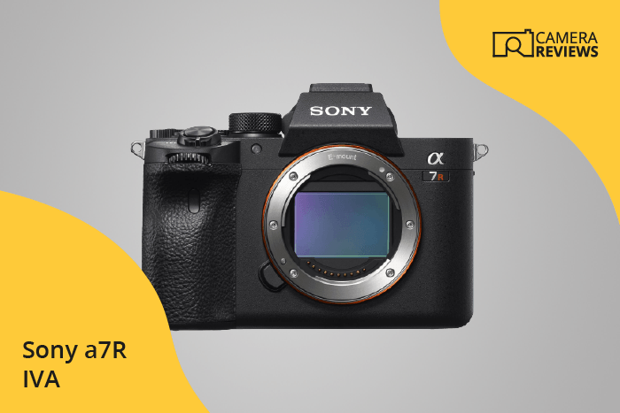 Sony a7R IVA photographed on a colored background