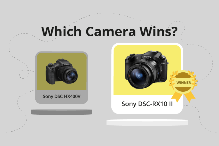 Sony Cyber-shot DSC HX400V vs Cyber-shot DSC-RX10 II Comparison image.